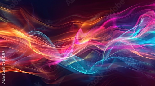 Abstract Background wave lines design