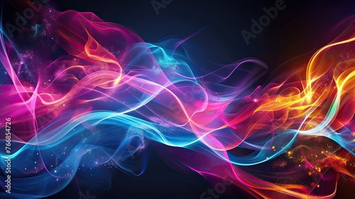 Abstract Background wave lines design