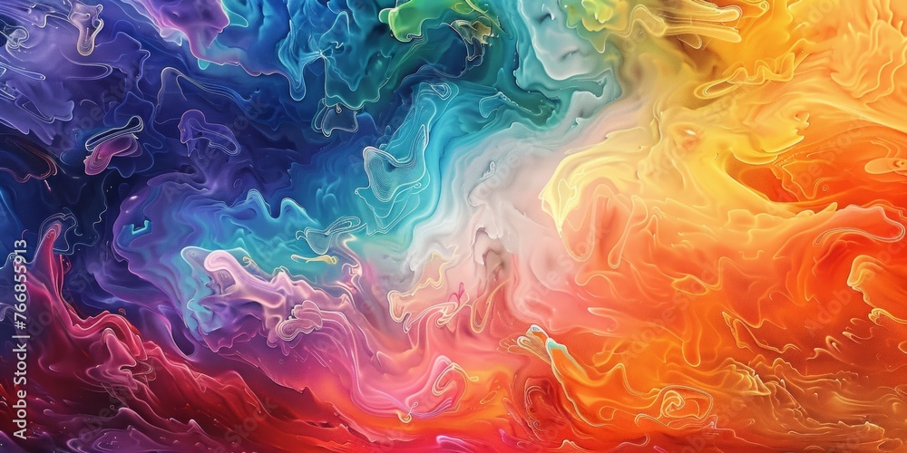 Vibrant Rainbow Explosion of Colors in Motion Vibrant Rainbow Explosion of Colors in Motion