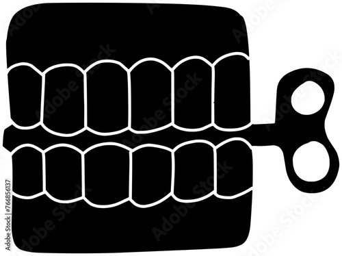 humor illustration fun silhouette toy logo joke icon funny outline teeth comedy happy april humorous smile fool day tooth shape laughing holiday comic for vector graphic background