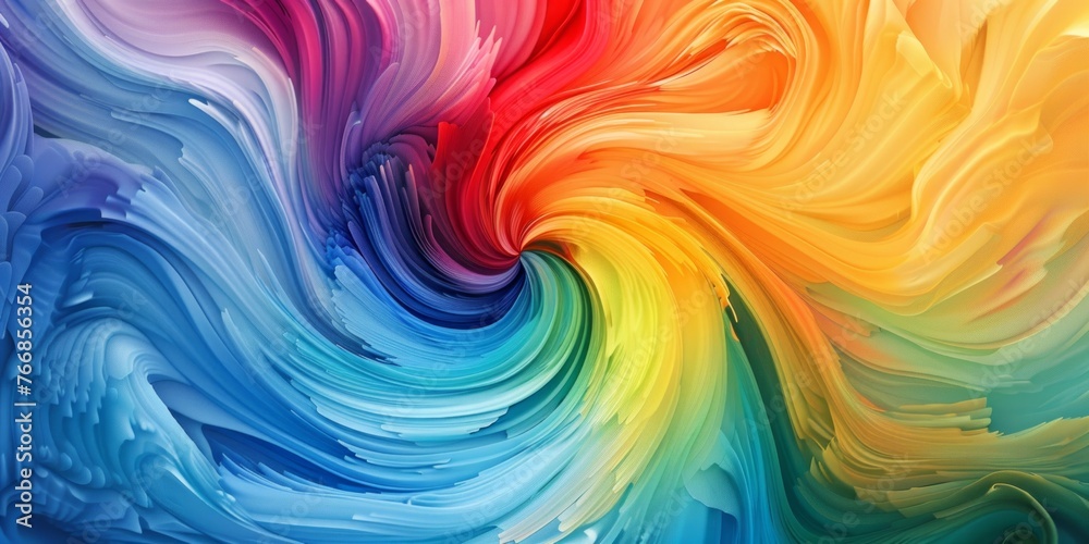 Obraz premium Vibrant Color Spectrum Dance