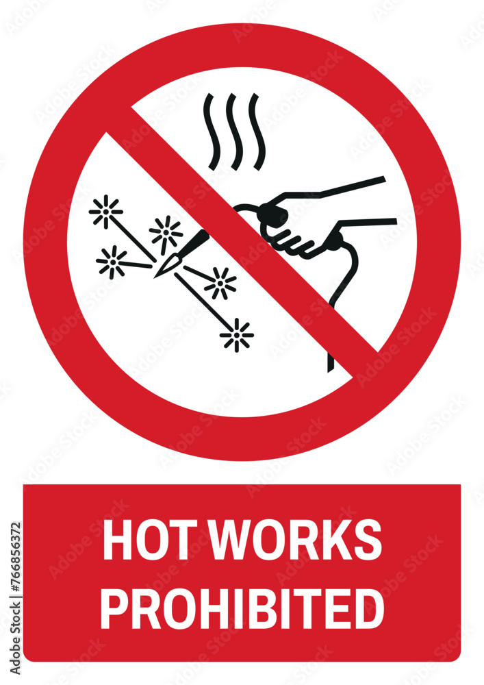 iso prohibition safety signs v2 hot works prohibited size a4/a3/a2/a1 iso prohibition safety signs v2 hot works prohibited size a4/a3/a2/a1