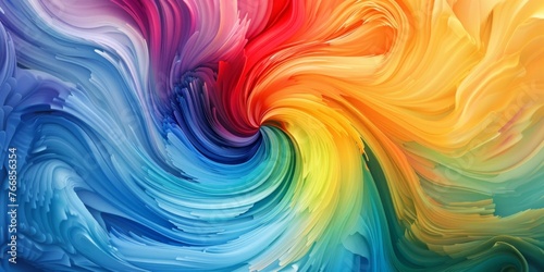 Vibrant Color Spectrum Dance