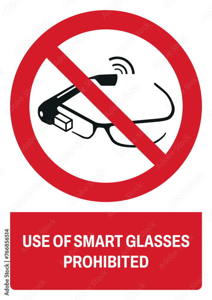 iso prohibition safety signs v2 use of smart glasses size a4/a3/a2/a1 iso prohibition safety signs v2 use of smart glasses size a4/a3/a2/a1