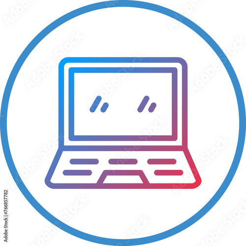 Vector Design Laptop Icon Style