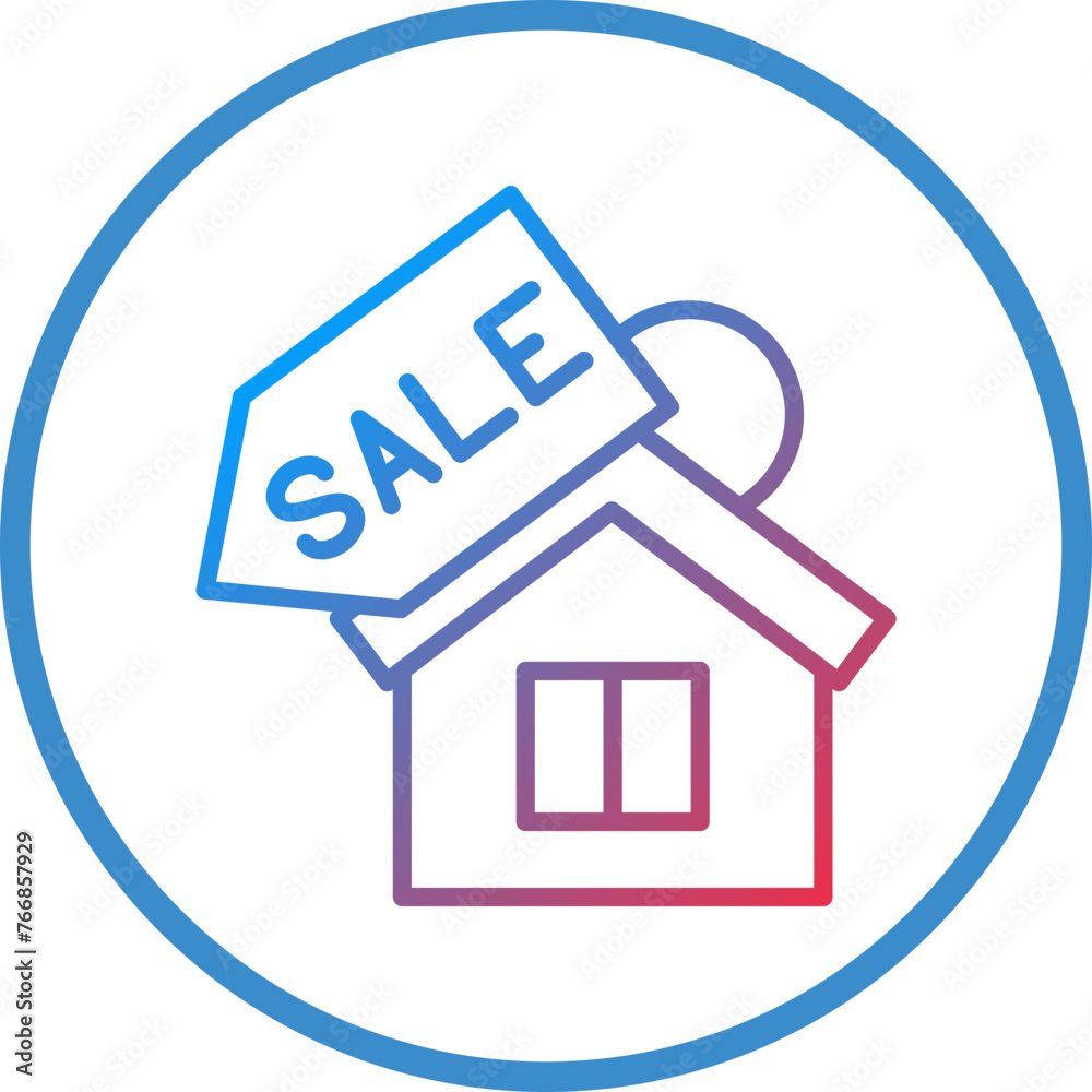 Vector Design House Sale Icon Style Vector Design House Sale Icon Style