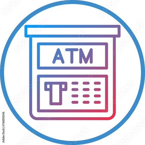 Vector Design Atm Machine Icon Style