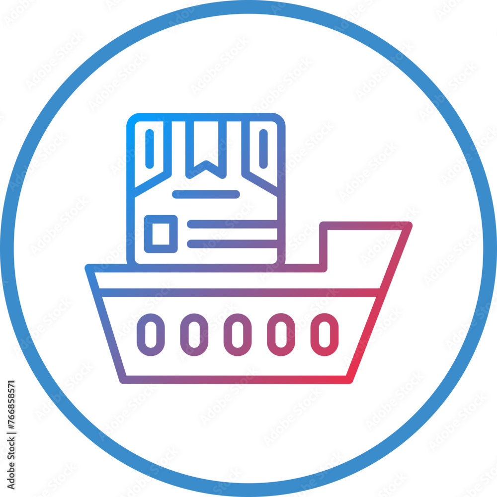 Vector Design Shipping Boat Icon Style Vector Design Shipping Boat Icon Style