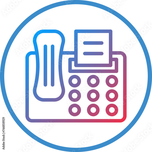 Vector Design Fax Icon Style