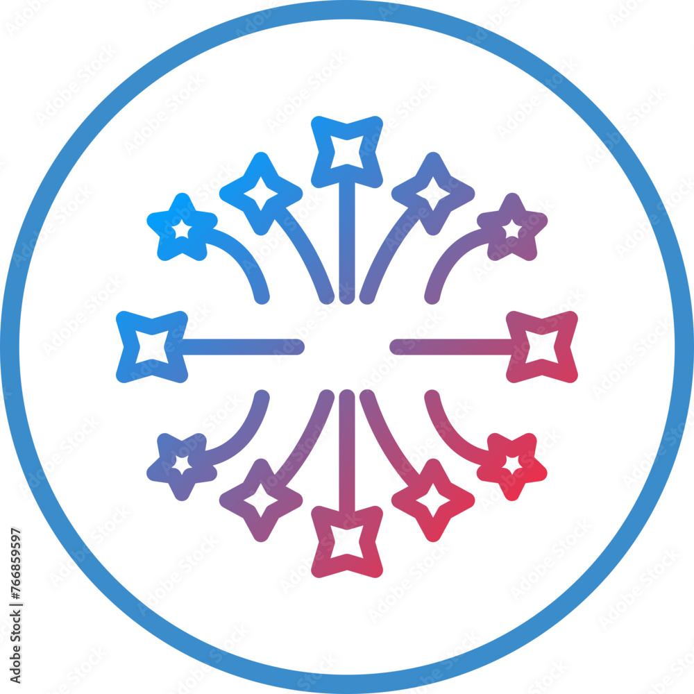 Vector Design Fireworks Icon Style Vector Design Fireworks Icon Style