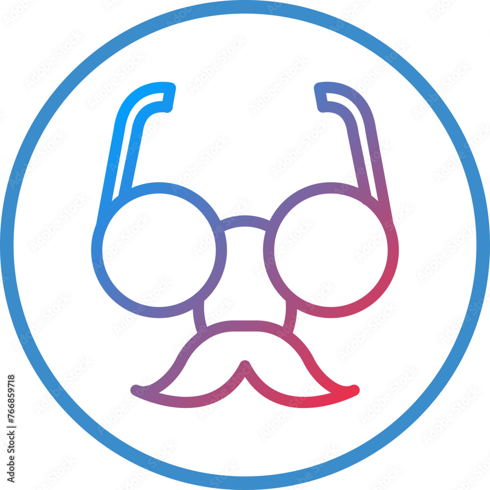 Vector Design Fun Glasses Icon Style Vector Design Fun Glasses Icon Style
