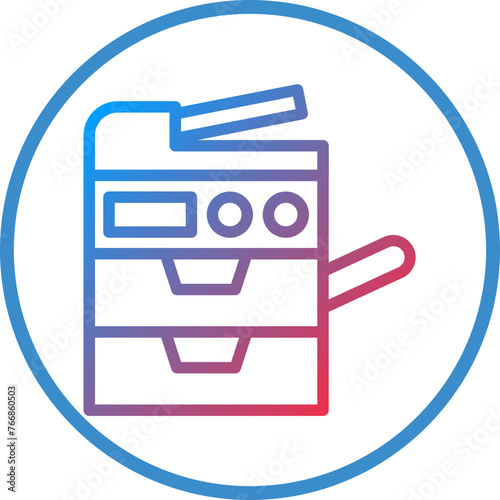 Vector Design Copy Machine Icon Style