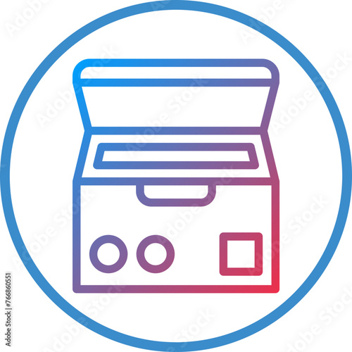 Vector Design Deep Freezer Icon Style