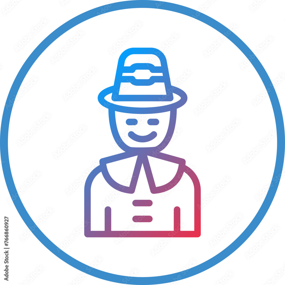 Vector Design Pilgrim Icon Style Vector Design Pilgrim Icon Style