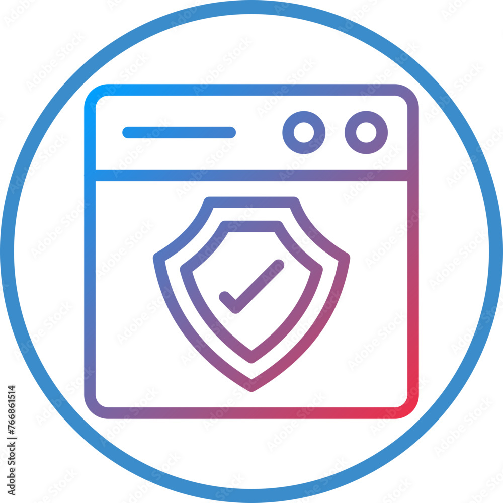 Vector Design Web Protection Icon Style Vector Design Web Protection Icon Style