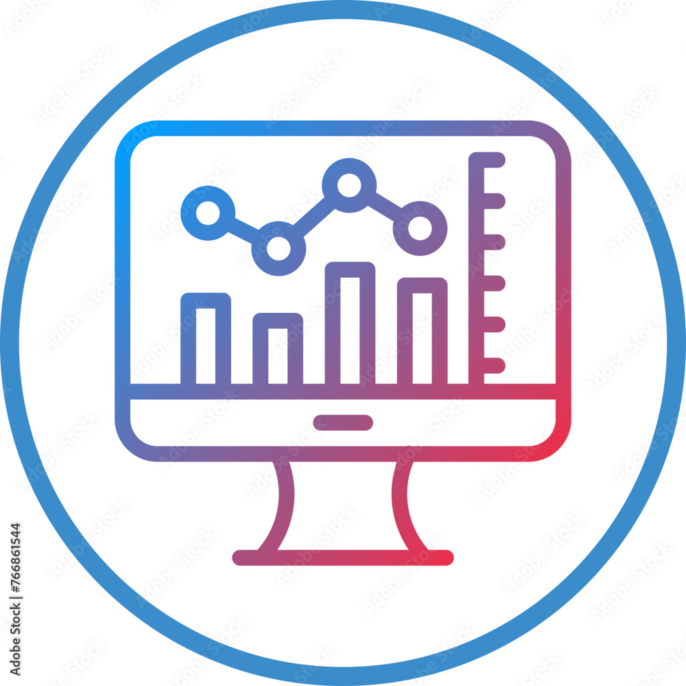 Vector Design Stock Market Icon Style Vector Design Stock Market Icon Style