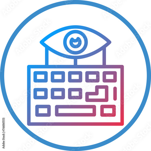 Vector Design Keylogger Icon Style