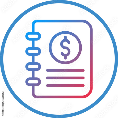 Vector Design Accounting Book Icon Style