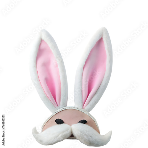 3d easter bunny ears isolated realistic hare ears collection plastic funny cartoon rabbit ears band