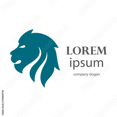 Elegant and dignified lion head logo design