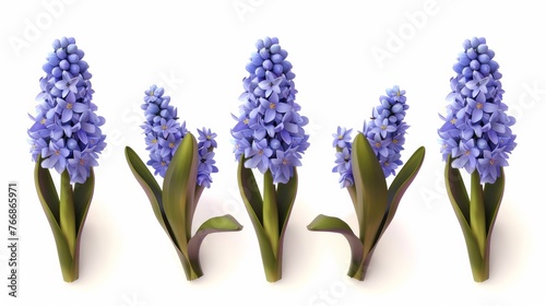 A group of purple flowers sitting on top of a white surface