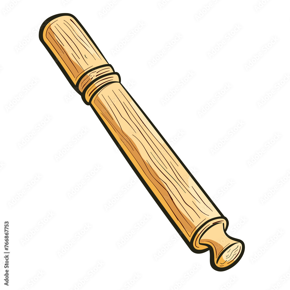 Rolling Pin Cartoon, Isolated on transparent background, PNG, Cartoon ...