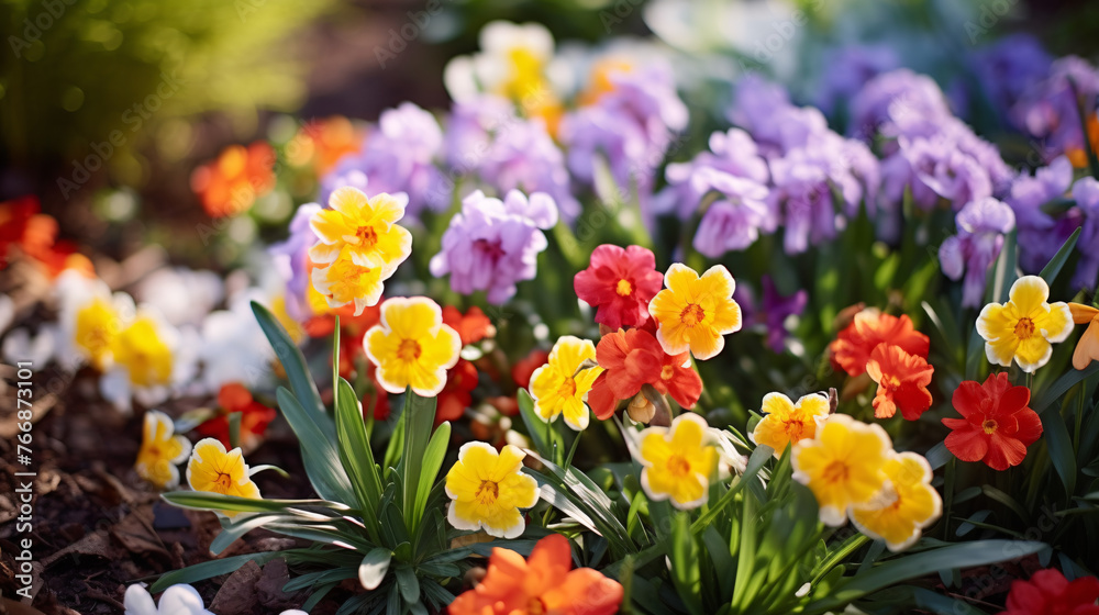 spring flowers in the garden