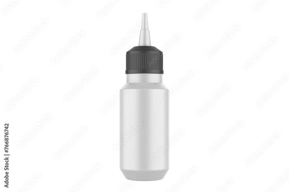 Matte Dropper Bottle Mockup Isolated On White Beckground.3d illustration Matte Dropper Bottle Mockup Isolated On White Beckground.3d illustration