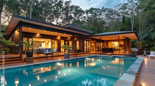 This rainforest of modern luxury with natural beauty