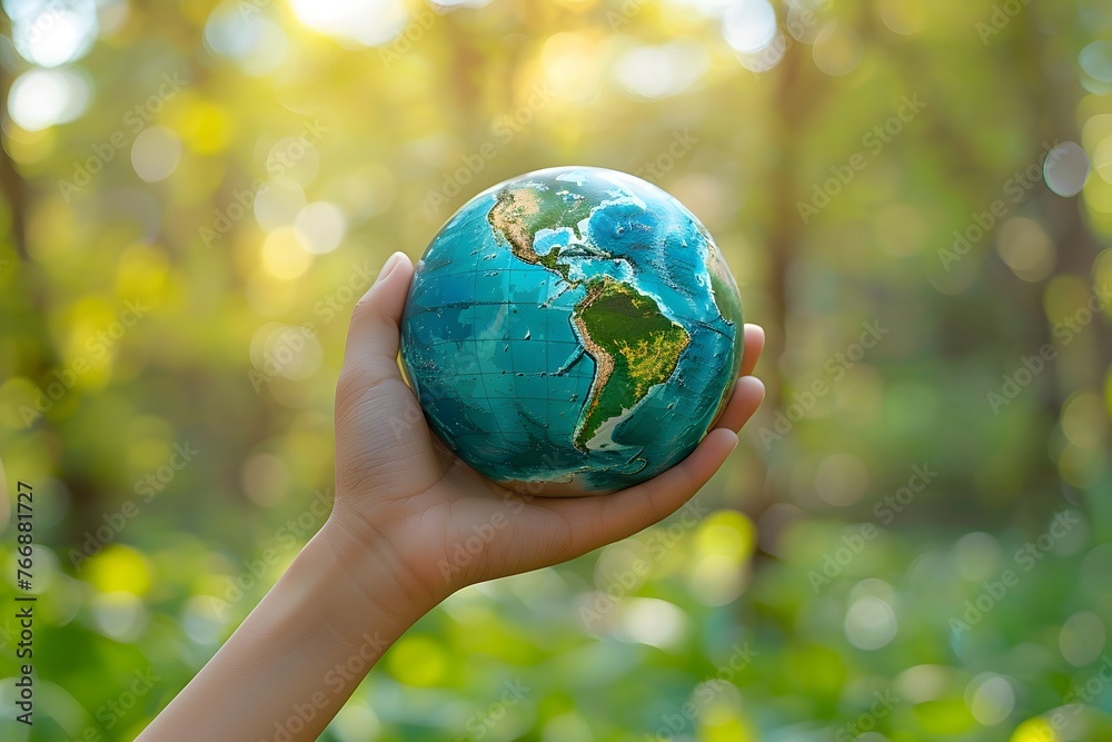 Person Holding Small Globe in Hand