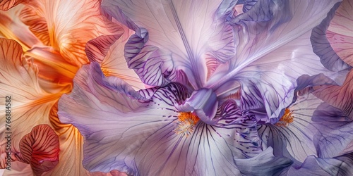 Organic Flower Texture in Vibrant Colors