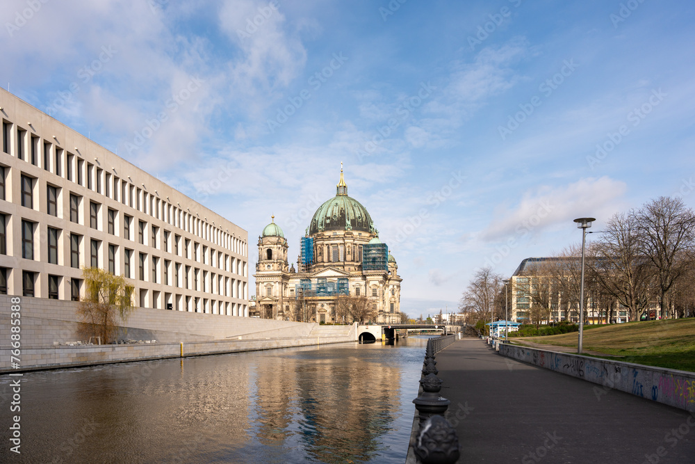 Fototapeta premium Berlin Cathedral in Germany. Berlin Cathedral close-up.