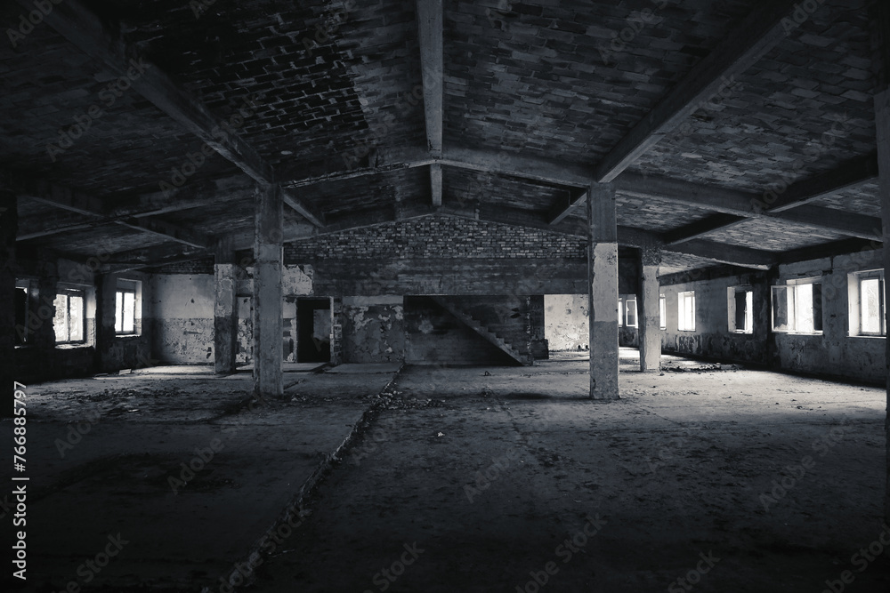 Old Abandoned Factory - Verlassener Ort - Beatiful Decay - Verlassener Ort - Urbex / Urbexing - Lost Place - Artwork - Creepy - High quality photo	 - obrazy, fototapety, plakaty 