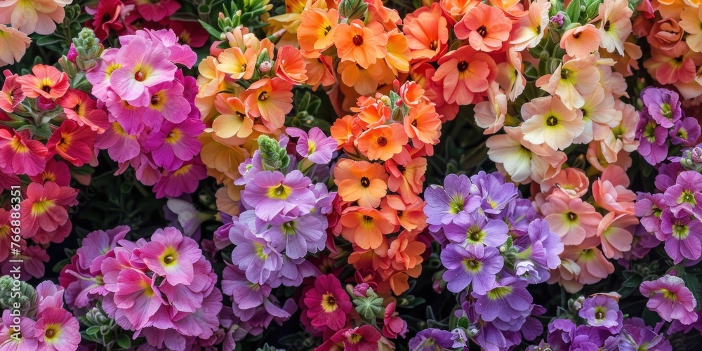 Vibrant Flowers Organic Texture Display Vibrant Flowers Organic Texture Display