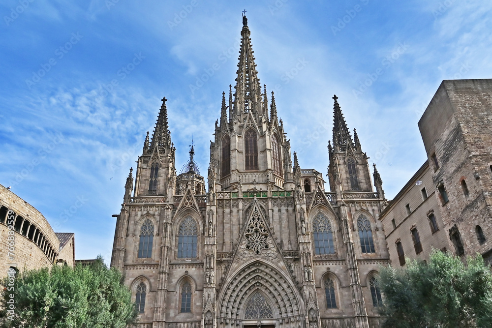 Barcellona, la Cattedrale della Santa Croce e di Santa Eulalia - Catalogna,  Spagna