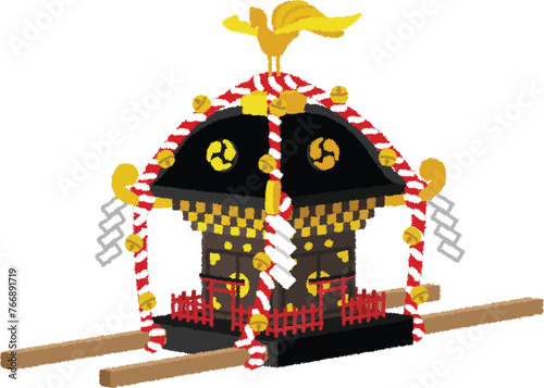 神輿のイラスト