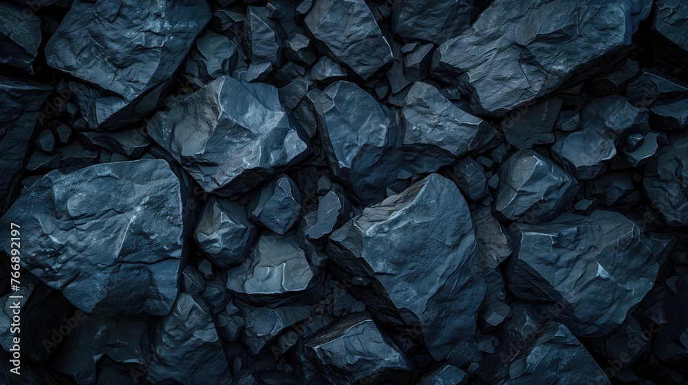 Dark Blue, Textured Rocks: Nature’s Rugged Beauty