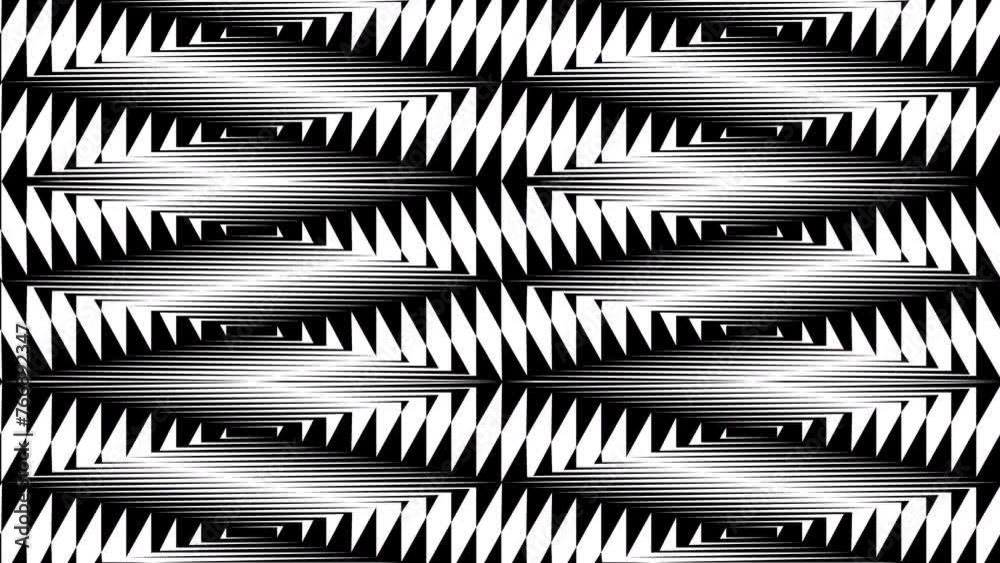 Abstract creative black and white geometric shape pattern motion background. Video animation Ultra HD 4k footage. Abstract creative black and white geometric shape pattern motion background. Video animation Ultra HD 4k footage.