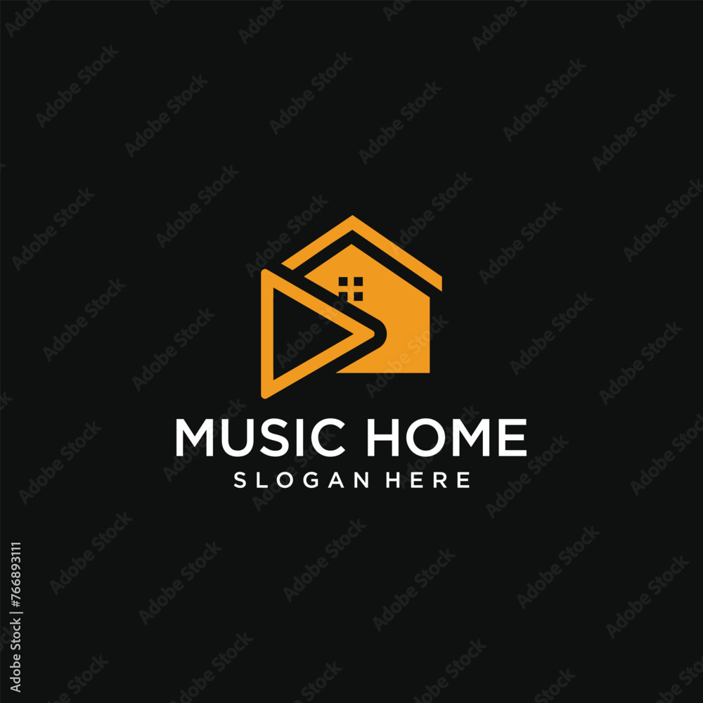 Vector logo for music record company audio house logo singing recording logo Vector logo for music record company audio house logo singing recording logo