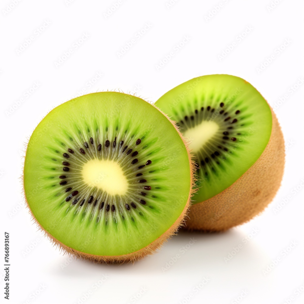 Green Kiwifruit isolated on white background Green Kiwifruit isolated on white background