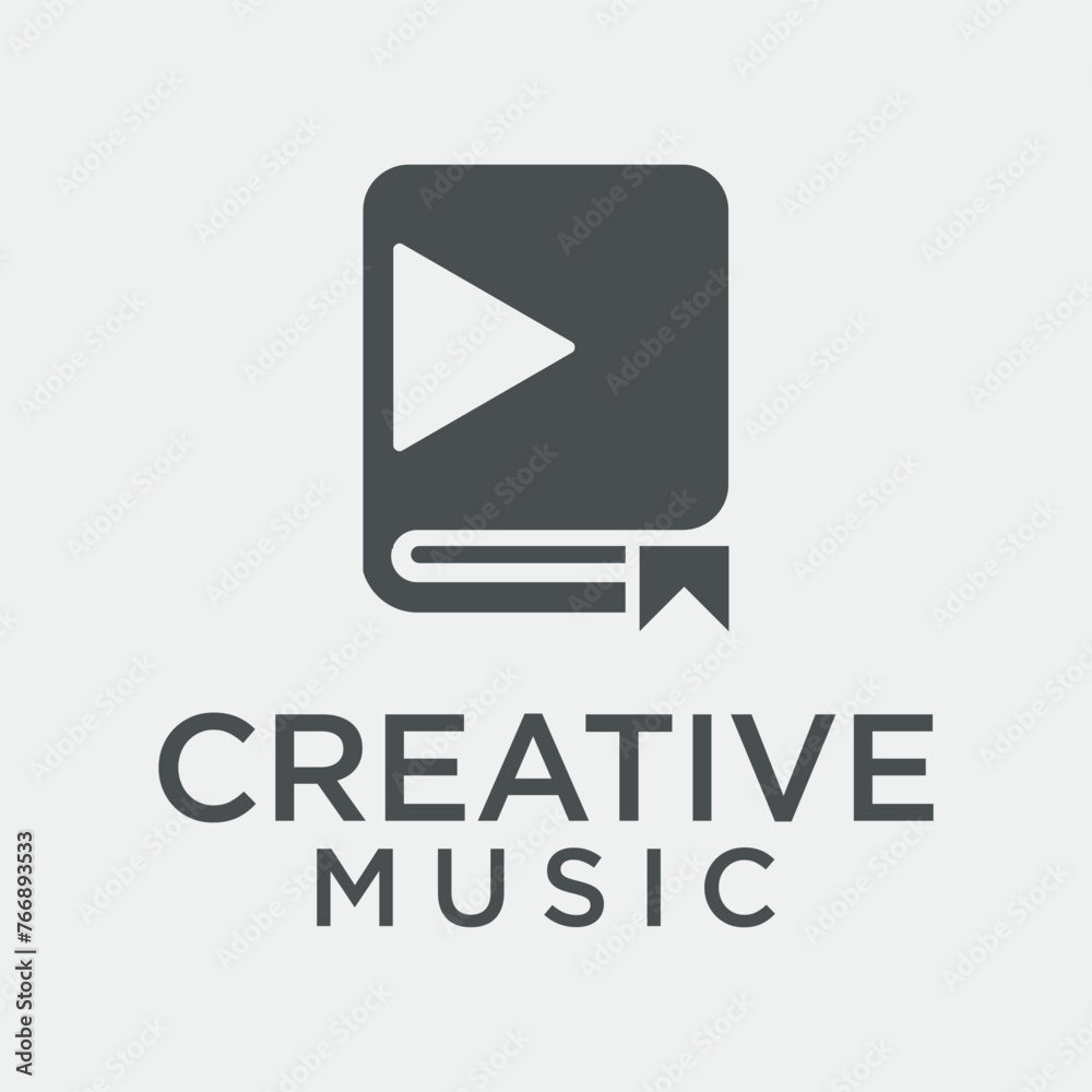 Vector logo for music record company audio house logo singing recording logo Vector logo for music record company audio house logo singing recording logo