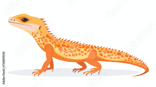 Lizard icon flat vector isolated on white background