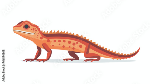 Lizard icon flat vector isolated on white background