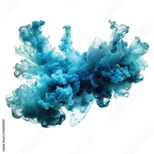ink paint cloud in water isolated transparent Background PNG