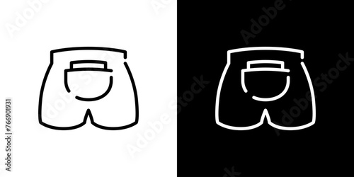 シンプルなサニタリー用パンツのベクターアイコン