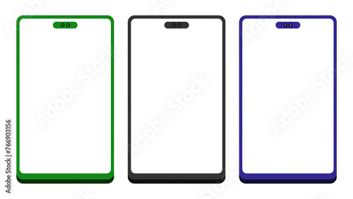 Transparent Animated Mobile Phone Frame Collection Clipart. 