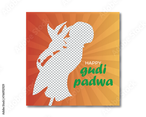Free vector happy gudi padwa traditional
