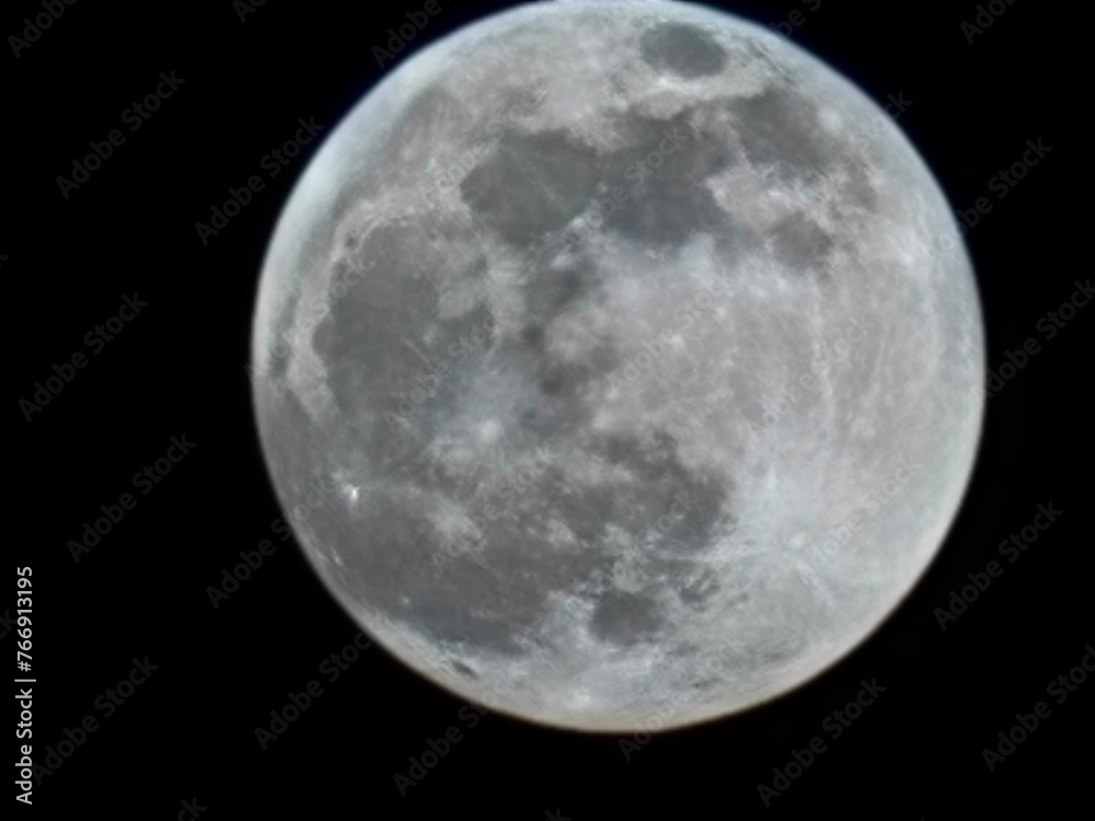 Obraz premium moon over black, full moon in the night