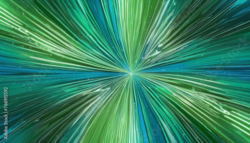 Intricate blue and green patterns and light background colorful background