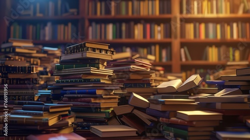 books in a library